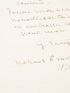 SAND : Lettre autographe signée adressée à Gustave Flaubert : 