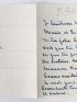 SAND : Lettre autographe signée de George Sand à Marie Luguet dite Mario - Signed book, First edition - Edition-Originale.com