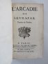 SANNAZARO : L'Arcadie, traduite de l'italien - First edition - Edition-Originale.com
