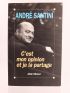 SANTINI : C'est mon Opinion et je la partage - Libro autografato, Prima edizione - Edition-Originale.com