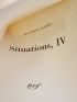 SARTRE : Situations I, II, III, IV, V, VI, VII, VIII, IX & X - Ensemble en tirage de tête et complet en 10 volumes - Prima edizione - Edition-Originale.com