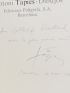 SCHMALENBACH : Tapies dibujos - Autographe, Edition Originale - Edition-Originale.com