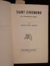 SCHMIDT : Saint-Evremond ou l'humaniste impur - Edition Originale - Edition-Originale.com