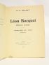 SECRET : Léon Bocquet écrivain lyrique - Autographe, Edition Originale - Edition-Originale.com