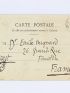 SEGALEN : Carte postale autographe signée envoyée depuis Nouméa et adressée à Emile Mignard - Autographe, Edition Originale - Edition-Originale.com