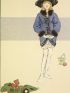 Costumes parisiens. Manteau de fillette en velours bleu garni de Skungs. Guêtres de Suède blanc (pl.34, Journal des Dames et des Modes, 1912 n°19) - Erste Ausgabe - Edition-Originale.com