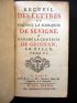 SEVIGNE : Recueil des lettres de Madame la marquise de Sévigné a Madame la Comtesse de Grignan, sa fille - Edition-Originale.com