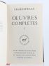 SHAKESPEARE : Oeuvres complètes I - Prima edizione - Edition-Originale.com