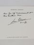 SIMENON : Carte autographe signée de Georges Simenon - Signiert, Erste Ausgabe - Edition-Originale.com