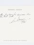 SIMENON : Carte de visite de Georges Simenon sur laquelle il a adressé ses voeux de bonne année 1986 à son ami Paul Guth - Autographe, Edition Originale - Edition-Originale.com