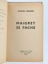SIMENON : Maigret se fâche suivi de La pipe de Maigret - Prima edizione - Edition-Originale.com
