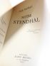 STENDHAL : Notre Stendhal - Erste Ausgabe - Edition-Originale.com