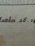 Pessime quid bipedum tentas, quid pectore volvis? Vach scelus horrendum Dominum sic prodis Iesum! Vix ausit Pluto quod tu moliris Iuda, Terribili dignus qui tandem morte perires. (Matthei.26.14.). Gravure originale du XVIIe siècle - Prima edizione - Edition-Originale.com