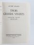 SUARES : Trois grands vivants - Cervantès, Baudelaire, Tolstoï - Erste Ausgabe - Edition-Originale.com