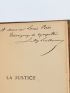 SULLY PRUDHOMME : La justice - Autographe, Edition Originale - Edition-Originale.com