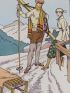 A Chamonix. Costume d'homme et de femme pour les Sports d'hiver (pl.2, La Gazette du Bon ton, 1912-1913 n°2) - Erste Ausgabe - Edition-Originale.com