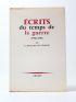 TEILHARD DE CHARDIN : Ecrits du temps de la guerre (1916-1919) - Erste Ausgabe - Edition-Originale.com