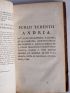 TERENCE : PUBLII TERENTII AFRI COMOEDIAE SEX Novissime recognitae cum selecta varietate lectionum et perpetua annotatione, accedit index latinitatis cum interpretatione STUDIIS SOCIETATIS BIPONTINAE. Edition accurata - Erste Ausgabe - Edition-Originale.com