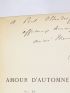 THEURIET : Amour d'automne - Libro autografato, Prima edizione - Edition-Originale.com