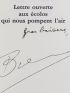 THOMAS : Lettre aux écolos qui nous pompent l'air - Autographe, Edition Originale - Edition-Originale.com