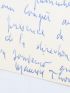 THOREZ : Lettre autographe datée et signée félicitant son camarade le docteur Pierre Frumusan pour son activité : 