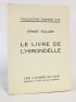 TOLLER : Le livre de l'hirondelle - Erste Ausgabe - Edition-Originale.com
