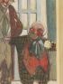 TOURNON : Dessin original signé au fusain et rehauts de gouache : un clown et un nain à la fête du Trône - Autographe, Edition Originale - Edition-Originale.com