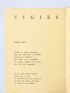 TZARA : Vigies. - In Sixième cahier de habitude de la poésie - First edition - Edition-Originale.com