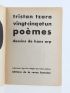 TZARA : Vingt-cinq-et-un poèmes - Signed book, First edition - Edition-Originale.com