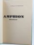 VALERY : Amphion, mélodrame, musique d'Arthur Honegger - Edition Originale - Edition-Originale.com