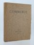 VALERY : Commerce Cahier XXII de l'hiver 1929 - Erste Ausgabe - Edition-Originale.com