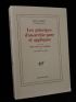 VALERY : Les principes d'an-anarchie pure et appliquée suivi de Paul Valéry et la politique par François Valéry - Edition Originale - Edition-Originale.com