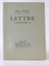 VALERY : Lettre à madame C... - Libro autografato, Prima edizione - Edition-Originale.com