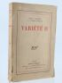 VALERY : Variété II - Signiert, Erste Ausgabe - Edition-Originale.com