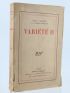 VALERY : Variété II - Libro autografato, Prima edizione - Edition-Originale.com