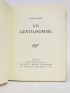 VALLES : Un gentilhomme - First edition - Edition-Originale.com