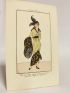Costumes parisiens. Robe de satin topaze garnie de léopard. Manchon aussi de léopard (pl.110, Journal des Dames et des Modes, 1913 n°49) - Erste Ausgabe - Edition-Originale.com
