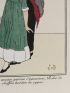 Costumes parisiens. Robe de velours ancien garnie d'opossum. Robe de fillette en velours chiffon bordée de cygne (pl.113, Journal des Dames et des Modes, 1913 n°50) - Erste Ausgabe - Edition-Originale.com