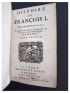 VARILLAS : Histoire de François I - Edition Originale - Edition-Originale.com