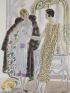 VAUGEOIS & BINOT : Le Parfum nouveau. Robes et manteau doublé, en tissus de Vaugeois et Binot (pl. 16, La Gazette du Bon ton, 1924-1925 n°2) - Edition Originale - Edition-Originale.com