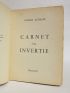 VEDRES : Carnet d'une invertie - First edition - Edition-Originale.com