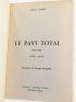 VERDET : Le pays total. Poèmes 1950-1957 - Signed book, First edition - Edition-Originale.com