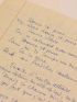 VIAN : Deux manuscrit autographes complets dont un de la chanson de Boris Vian intitulée 
