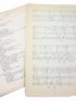 VIAN : Deux manuscrits autographes complets de la chanson de Boris Vian intitulée 