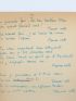 VIAN : Ensemble complet du manuscrit et du tapuscrit de la chanson de Boris Vian intitulée 