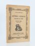 VIGNY : Lettres inédites d'Alfred de Vigny à Victor Hugo (1820-1831) - Erste Ausgabe - Edition-Originale.com