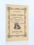 VIGNY : Lettres inédites d'Alfred de Vigny à Victor Hugo (1820-1831) - Edition Originale - Edition-Originale.com