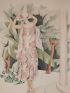 VIONNET : Allons au jardin. Robe d'après-midi, de Madeleine Vionnet (pl.64, La Gazette du Bon ton, 1924-1925 n°8) - Edition Originale - Edition-Originale.com