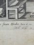 Factum est autem ut moreretur mendicus, et protaretur ab angelis in sinum Abrahae. (Luc 16.22.). Gravure originale du XVIIe siècle - Erste Ausgabe - Edition-Originale.com