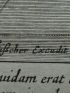 Homo quidam erat diues, et induebatur purpura et bisso: et epulabatur quotidie splendidè. Et erat quidam mendicus nomine Lazarus, qui iacebat ad ianuam eius, ulceribus plenus: cupiens saturati de micis, quae cadebant de mensa diuitis, sed et canes veniebant, et lingebant ulcera eius. (Luc 16.19.). Gravure originale du XVIIe siècle - Erste Ausgabe - Edition-Originale.com